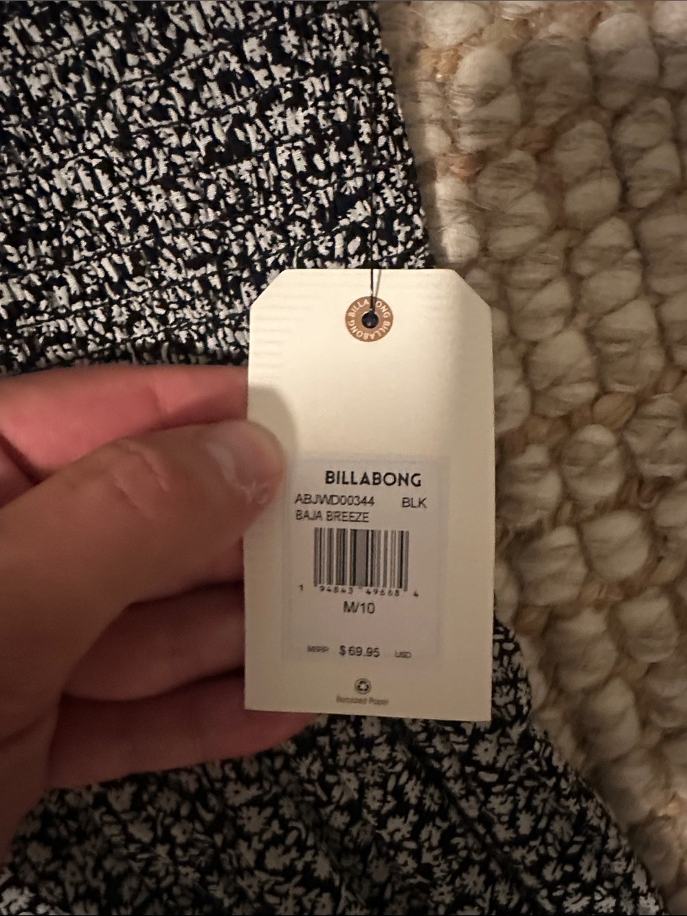 Billabong Black and White Ditsy Floral Maxi Dress - Picture 3 of 4